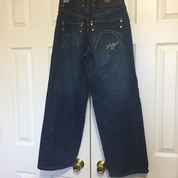 Phat Farm Jeans Phat Farm Jeans Wide Leg 26x27 Blue Denim 26 W Poshmark